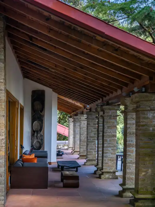 Lodge 2 Verandah Mary Budden Estate Binsar Accommodation