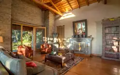 Lodge 2 Living Room Mary Budden Estate Binsar Accommodation